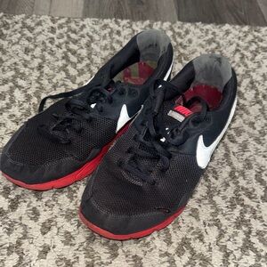 Nike Black and Red Running Shoes